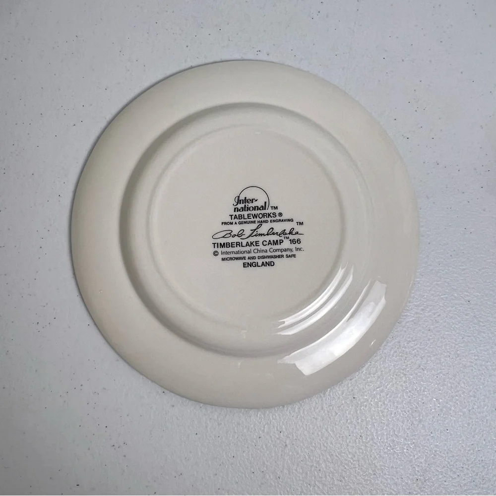 International Bob Timberlake Camp Green Salad Plate 7 7/8” Lodge Outdoors - Picture 6 of 7